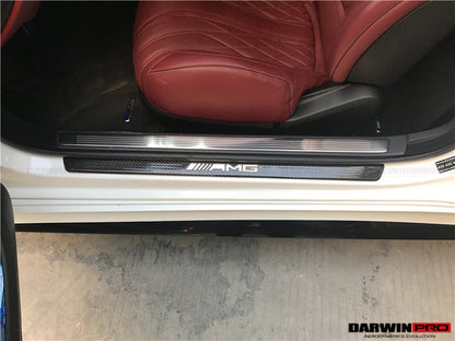 DarwinPRO 2014-2021 Mercedes Benz C217 S63 S65 AMG Coupe Autoclave Carbon Fiber Door Sills Steps Cover