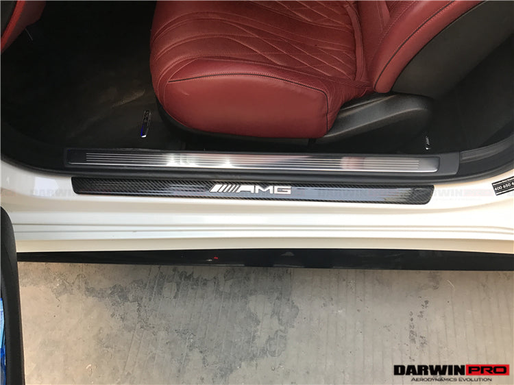 DarwinPRO 2014-2021 Mercedes Benz C217 S63 S65 AMG Coupe Autoclave Carbon Fiber Door Sills Steps Cover