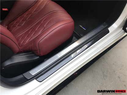DarwinPRO 2014-2021 Mercedes Benz C217 S63 S65 AMG Coupe Autoclave Carbon Fiber Door Sills Steps Cover