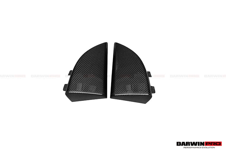 DarwinPRO 2014-2021 Mercedes Benz C217 S63 S65 AMG Coupe Carbon Fiber Rear Bumper Caps