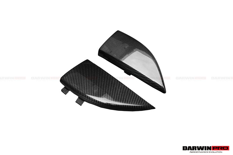 DarwinPRO 2014-2021 Mercedes Benz C217 S63 S65 AMG Coupe Carbon Fiber Rear Bumper Caps