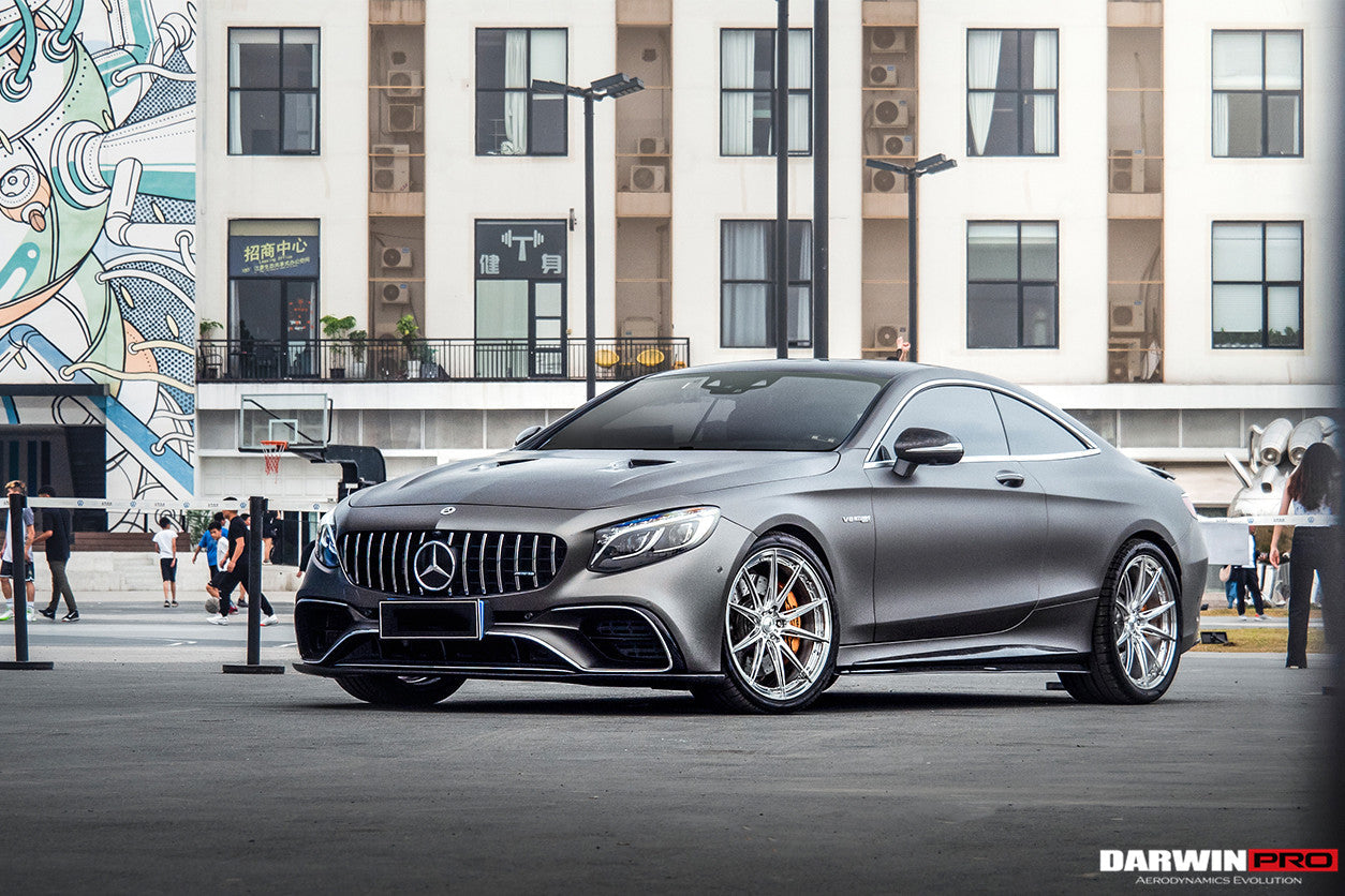 DarwinPRO 2014-2021 Mercedes Benz C217 S63 S65 AMG Coupe Carbon Fiber Side Skirts Extension