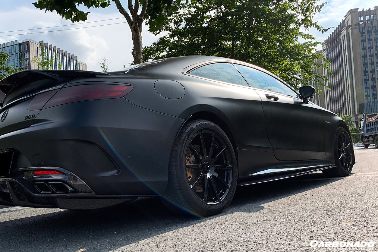 DarwinPRO 2014-2021 Mercedes Benz C217 S63 S65 AMG Coupe BKSS Style Carbon Fiber Side Skirts