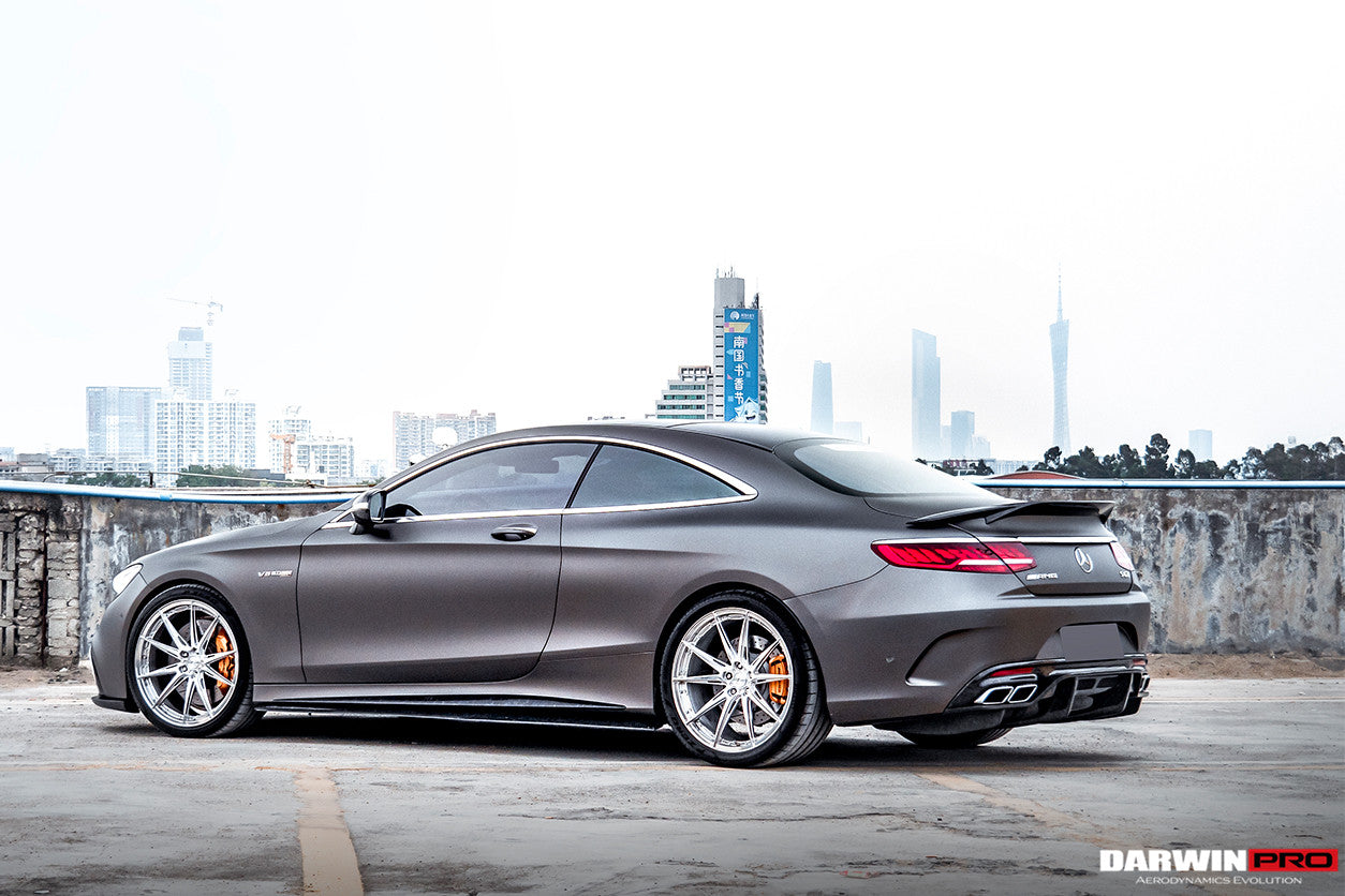 DarwinPRO 2014-2021 Mercedes Benz C217 S63 S65 AMG Coupe BKSS Style Carbon Fiber Side Skirts