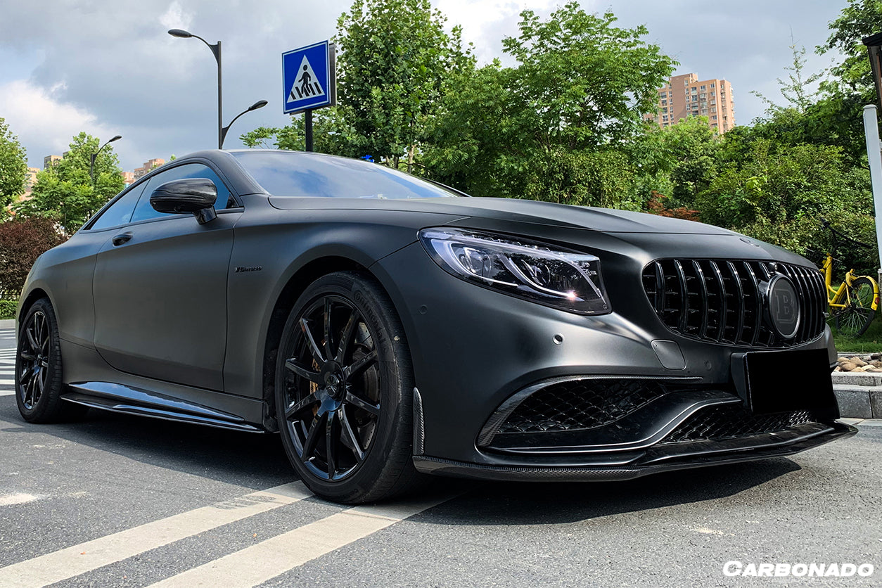 DarwinPRO 2014-2017 Mercedes Benz C217 S63 S65 AMG Coupe BKSS Style Carbon Fiber Front Lip