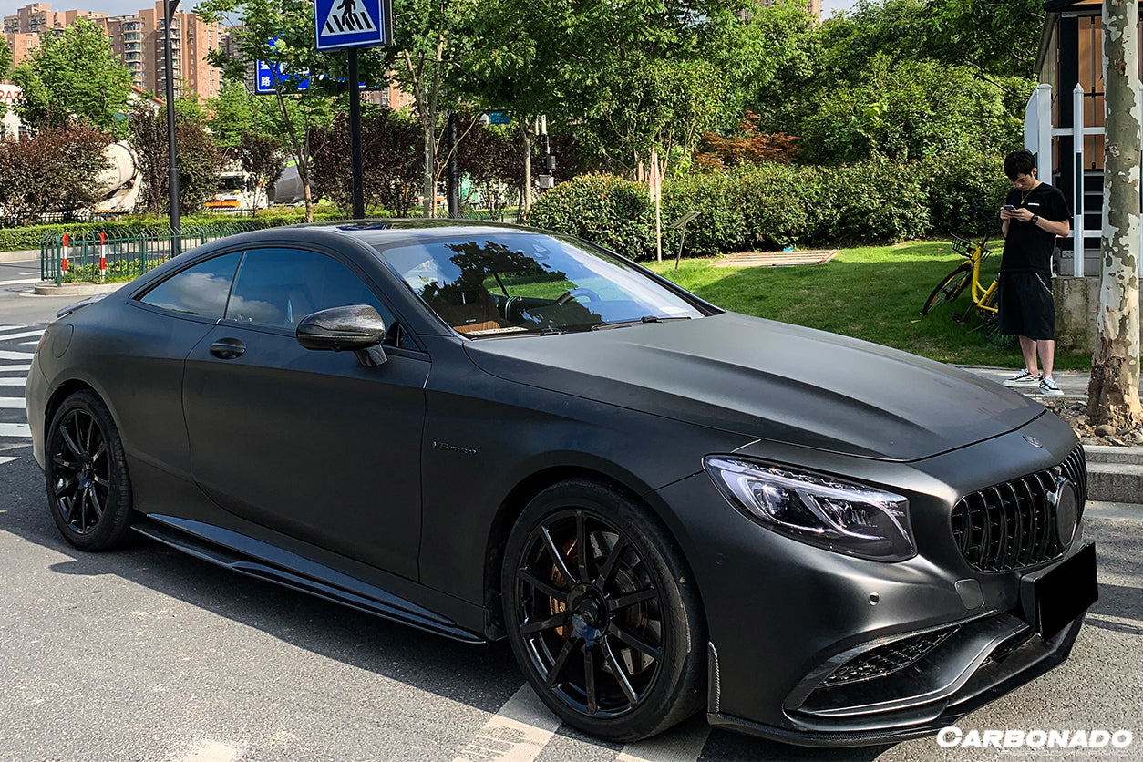 DarwinPRO 2014-2021 Mercedes Benz C217 S63 S65 AMG Coupe BKSS Style Carbon Fiber Side Skirts