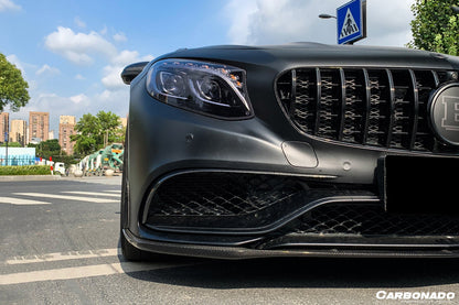 Canards delanteros de fibra de carbono DarwinPRO para Mercedes Benz C217 S63 S65 AMG Coupé 2014-2017