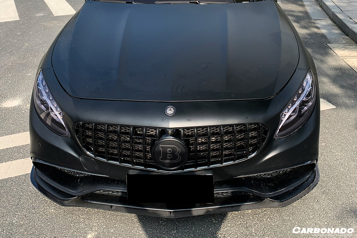 Moldura central del parachoques delantero de fibra de carbono DarwinPRO 2014-2017 Mercedes Benz C217 S63 S65 AMG Coupé