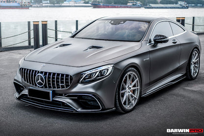 DarwinPRO 2014-2021 Mercedes Benz C217 S63 S65 AMG Coupe BKSS Style Carbon Fiber Side Skirts