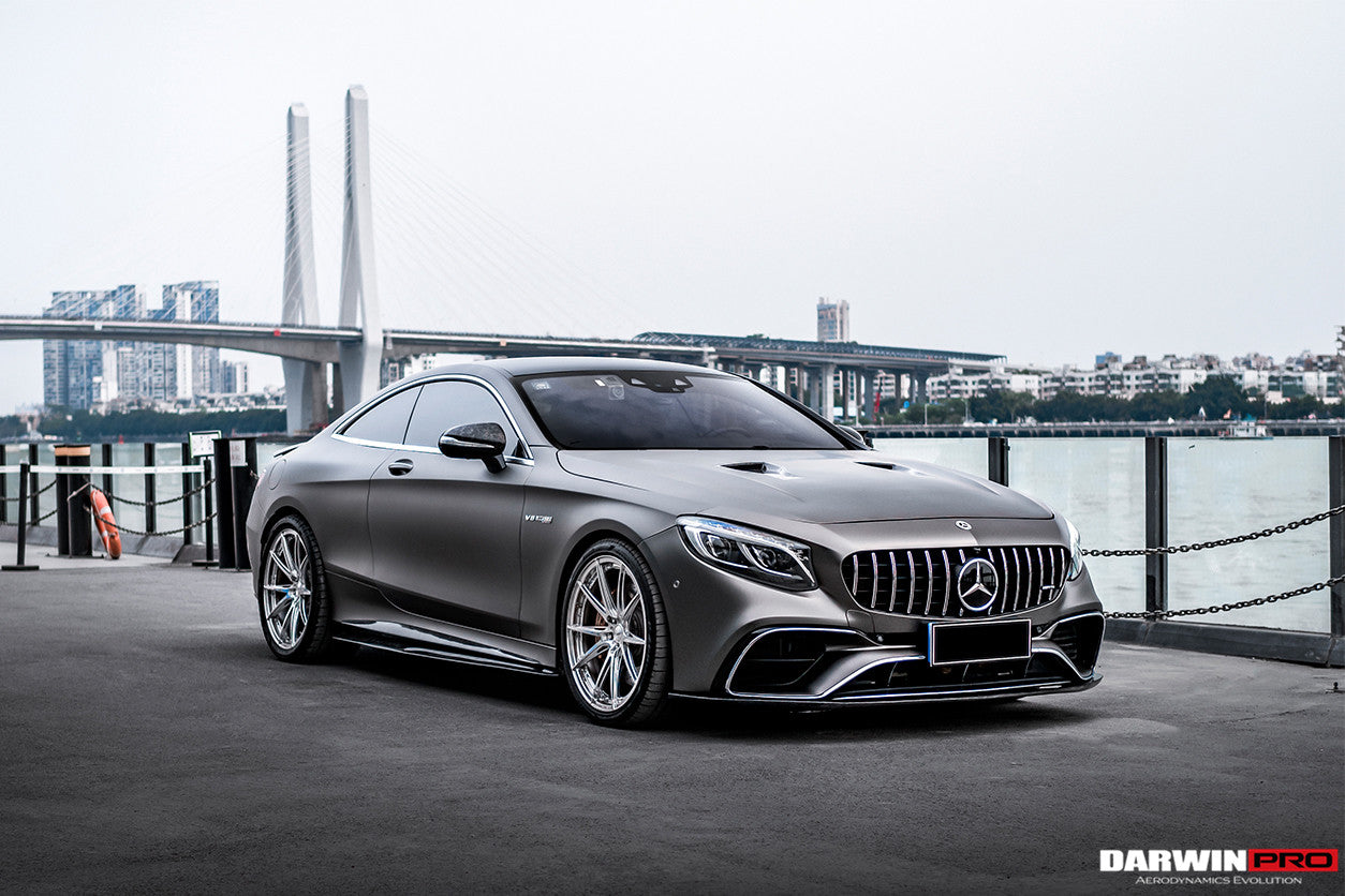 DarwinPRO 2014-2021 Mercedes Benz C217 S63 S65 AMG Coupe BKSS Style Carbon Fiber Side Skirts