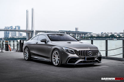 DarwinPRO 2014-2021 Mercedes Benz C217 S63 S65 AMG Coupe BKSS Style Carbon Fiber Side Skirts