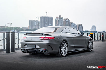 DarwinPRO 2014-2021 Mercedes Benz C217 S63 S65 AMG Coupe Carbon Fiber Side Skirts Extension