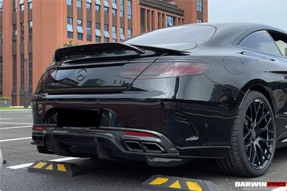 DarwinPRO 2014-2021 Mercedes Benz C217 S63 & S65 AMG Coupe BKSS Style Carbon Fiber Rear Diffuser
