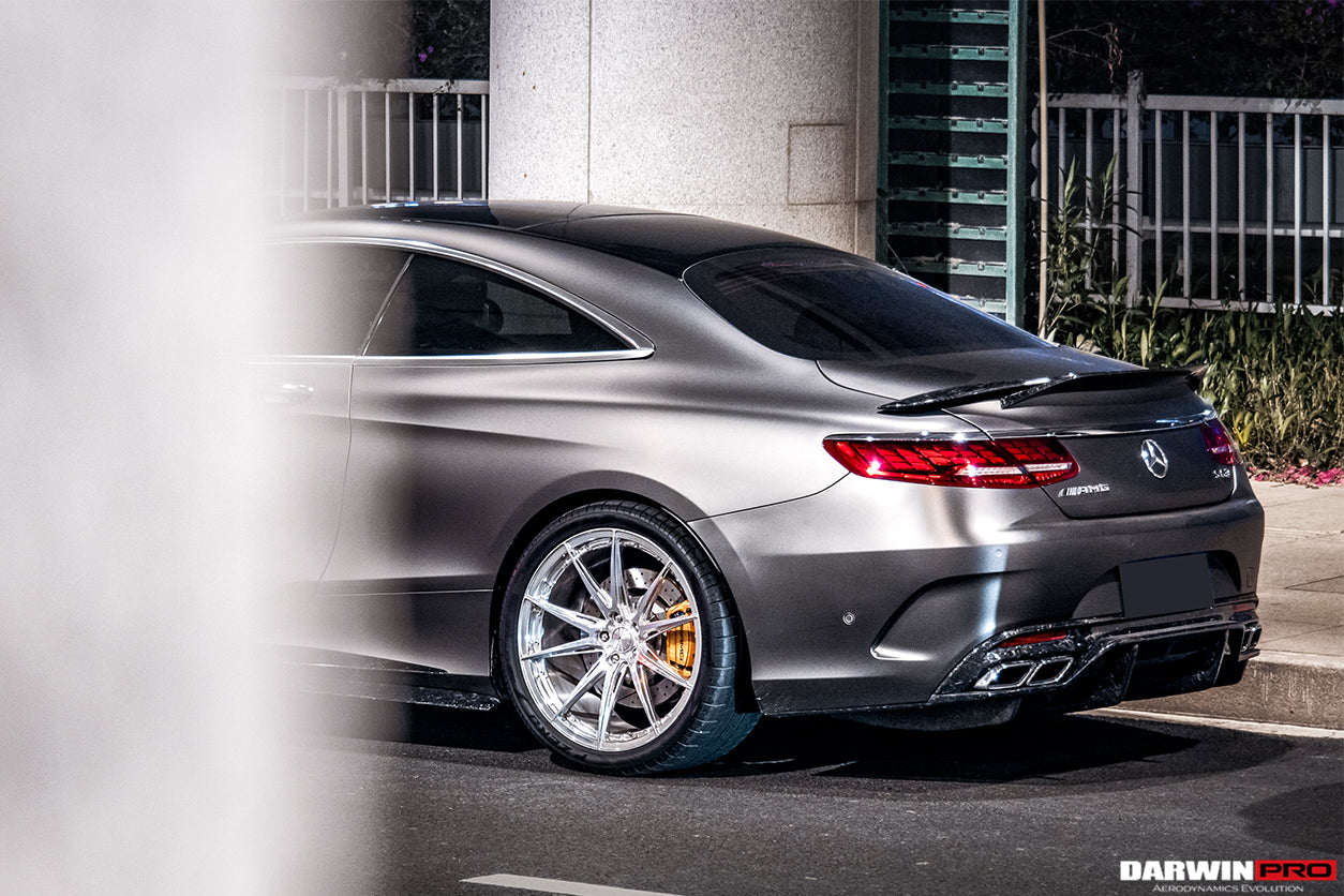 DarwinPRO 2014-2021 Mercedes Benz C217 S63 & S65 AMG Coupe BKSS Style Carbon Fiber Rear Diffuser