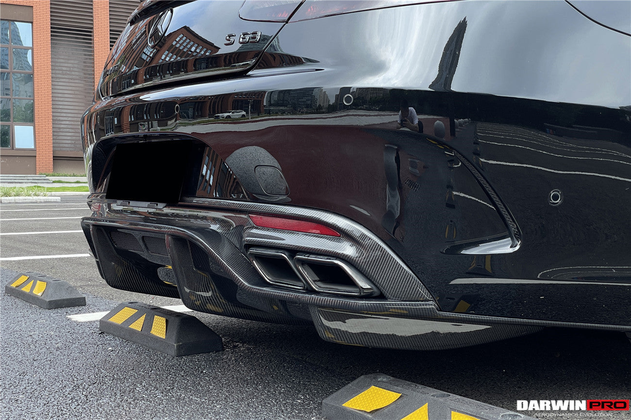 DarwinPRO 2014-2021 Mercedes Benz C217 S63 & S65 AMG Coupe BKSS Style Carbon Fiber Rear Diffuser