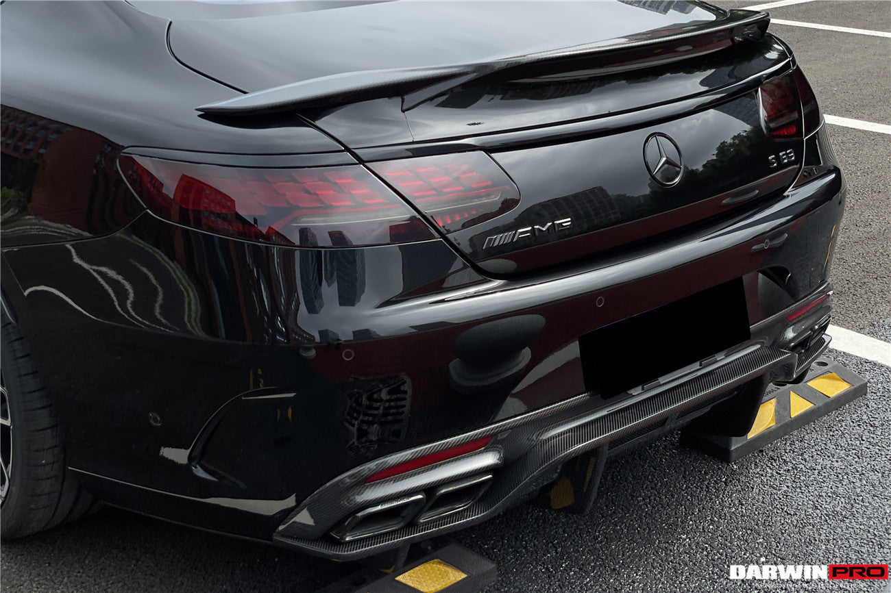 DarwinPRO 2014-2021 Mercedes Benz C217 S63 & S65 AMG Coupe BKSS Style Carbon Fiber Rear Diffuser