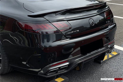 DarwinPRO 2014-2021 Mercedes Benz C217 S63 & S65 AMG Coupe BKSS Style Carbon Fiber Rear Diffuser