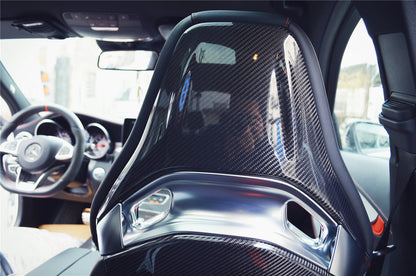 DarwinPRO 2015-2018 Mercedes Benz C63 S CLA45 AMG Sedan Carbon Fiber Seat-back Cover