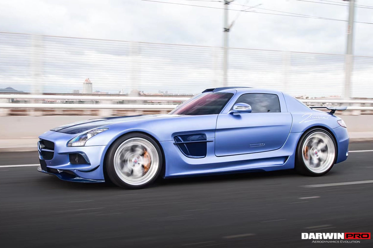 Faldones laterales y guardabarros DarwinPRO 2010-2015 Mercedes Benz W197 SLS AMG estilo BKSS