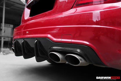 DarwinPRO 2012-2014 Mercedes Benz W204 C Class & C63 AMG Carbon Fiber Rear Lip Diffuser