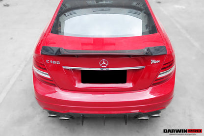 DarwinPRO 2012-2014 Mercedes Benz W204 C Class & C63 AMG Carbon Fiber Rear Lip Diffuser
