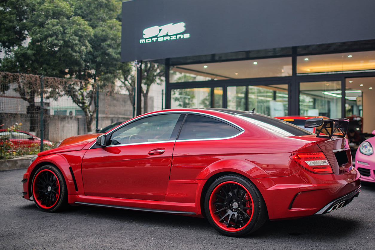 DarwinPRO Mercedes Benz W204 C Class  C63 AMG Coupe BKSS Style Carbon Fiber Trunk Spoiler
