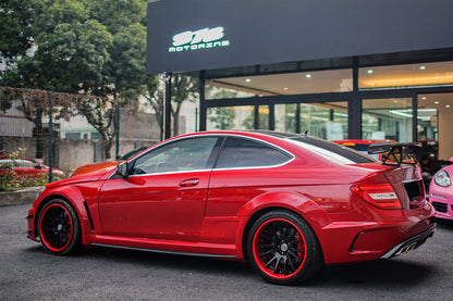 DarwinPRO Mercedes Benz W204 C Class  C63 AMG Coupe BKSS Style Carbon Fiber Trunk Spoiler
