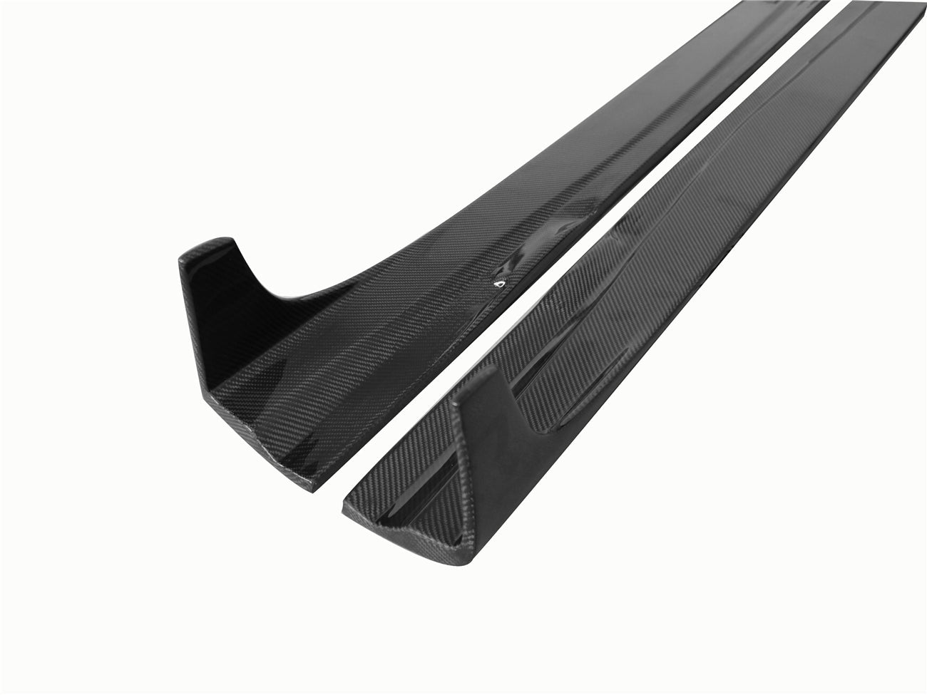 DarwinPRO 2012-2014 Mercedes Benz W204 C Class Coupe DP Style Carbon Fiber Side Skirts Under Board