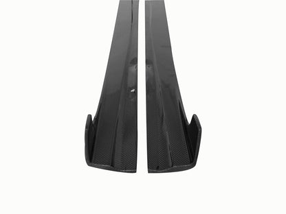 DarwinPRO 2012-2014 Mercedes Benz W204 C Class Coupe DP Style Carbon Fiber Side Skirts Under Board