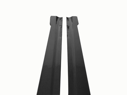 DarwinPRO 2012-2014 Mercedes Benz W204 C Class Coupe DP Style Carbon Fiber Side Skirts Under Board