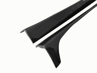 DarwinPRO 2012-2014 Mercedes Benz W204 C Class Coupe DP Style Carbon Fiber Side Skirts Under Board