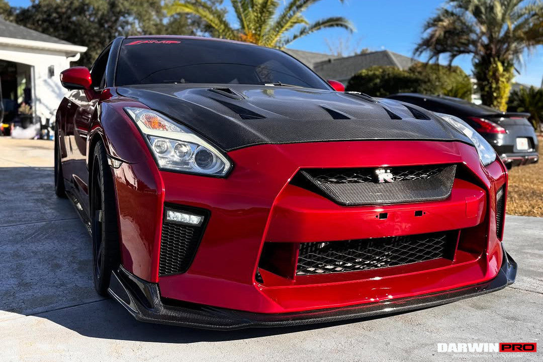 DarwinPRO BKSSII Style Carbon Fiber Hood | 2008-2023 Nissan GTR R35