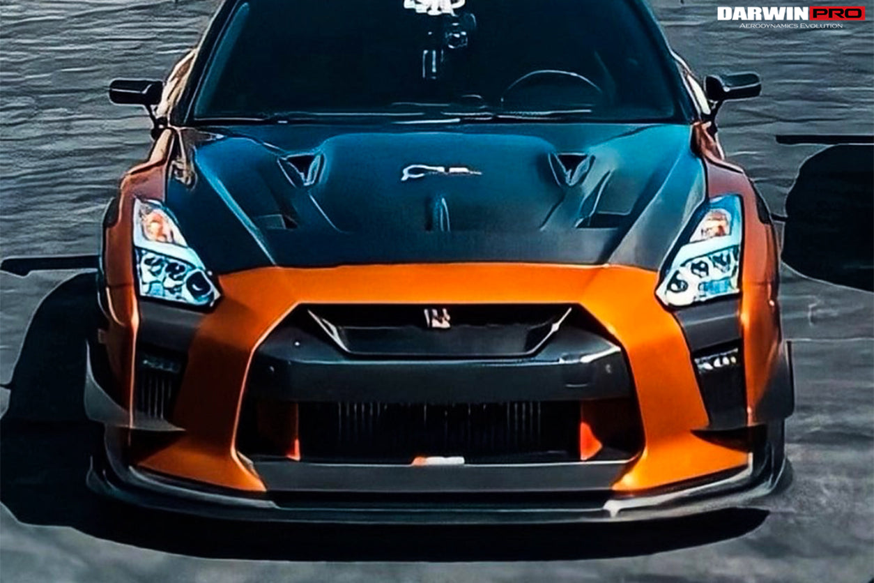 DarwinPRO BKSSII Style Carbon Fiber Hood | 2008-2023 Nissan GTR R35