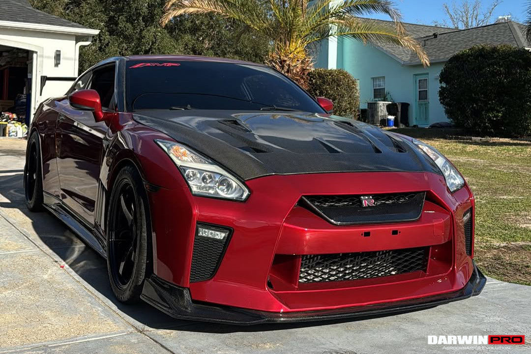 DarwinPRO BKSSII Style Carbon Fiber Hood | 2008-2023 Nissan GTR R35