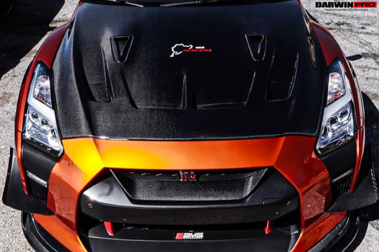 DarwinPRO BKSSII Style Carbon Fiber Hood | 2008-2023 Nissan GTR R35