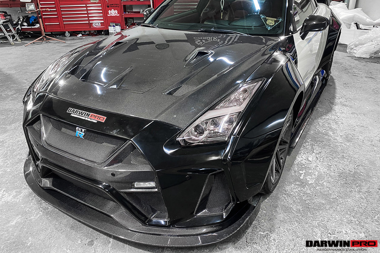 DarwinPRO BKSSII Style Carbon Fiber Hood | 2008-2023 Nissan GTR R35