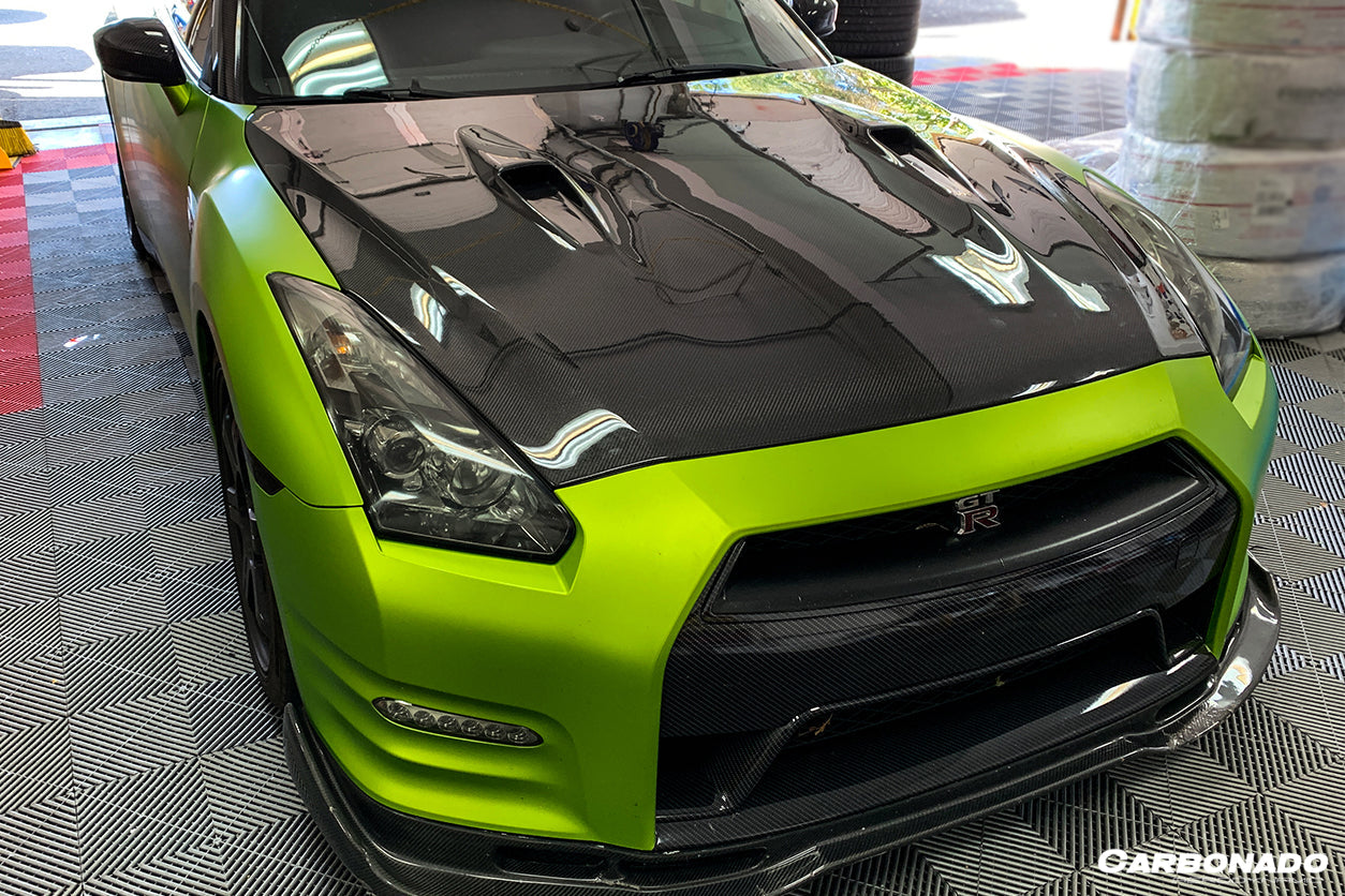 Capó de fibra de carbono estilo BSE de DarwinPRO | Nissan GTR R35 2008-2016