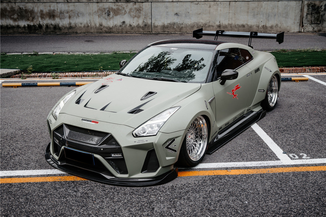 DarwinPRO BKSSII Style Partial Carbon Fiber Full Wide Body Kit | 2008-2023 Nissan GTR R35