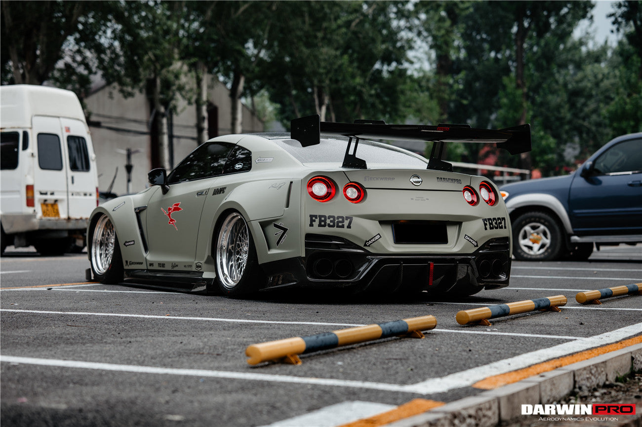 DarwinPRO BKSSII Style Rear Bumper with Diffuser Undertray And LED Light | 2008-2023 Nissan GTR R35