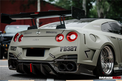 DarwinPRO BKSSII Style Rear Bumper with Diffuser Undertray And LED Light | 2008-2023 Nissan GTR R35
