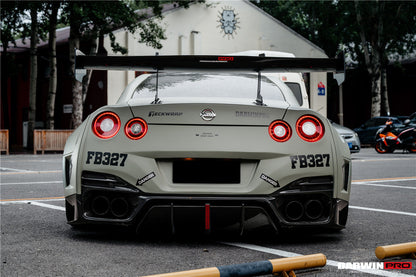 DarwinPRO BKSSII Style Rear Bumper with Diffuser Undertray And LED Light | 2008-2023 Nissan GTR R35