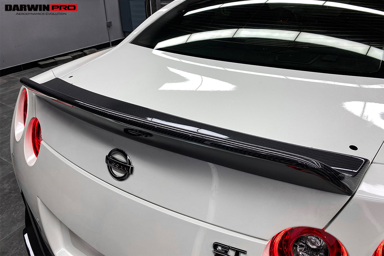 DarwinPRO 2008-2023 Nissan GTR R35 CBA DBA EBA BKSS Style Carbon Fiber Trunk Spoiler