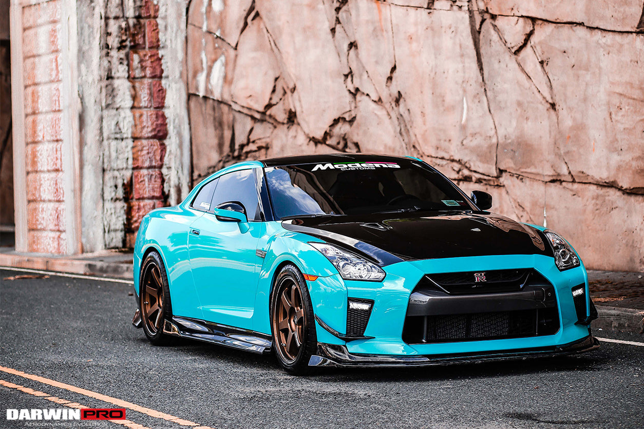 DarwinPRO 2017-2023 Nissan GTR R35 EBA BKSS Style Carbon Fiber Front Lip