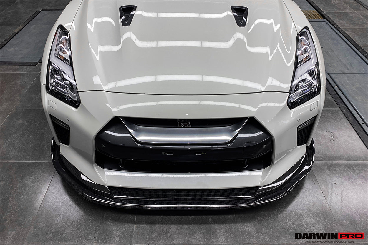 DarwinPRO 2017-2023 Nissan GTR R35 EBA BKSS Style Carbon Fiber Front Lip