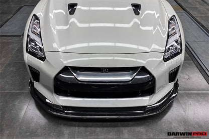 DarwinPRO 2017-2023 Nissan GTR R35 EBA BKSS Style Carbon Fiber Front Lip