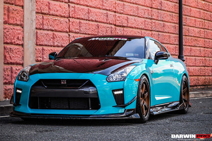 DarwinPRO 2017-2023 Nissan GTR R35 EBA BKSS Style Carbon Fiber Front Lip