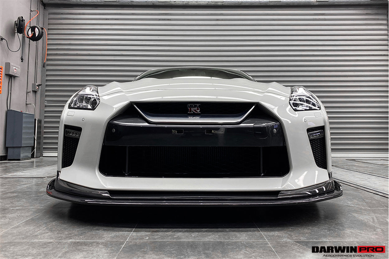 DarwinPRO 2017-2023 Nissan GTR R35 EBA BKSS Style Carbon Fiber Front Lip