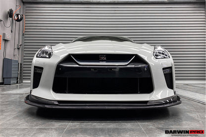 DarwinPRO 2017-2023 Nissan GTR R35 EBA BKSS Style Carbon Fiber Front Lip