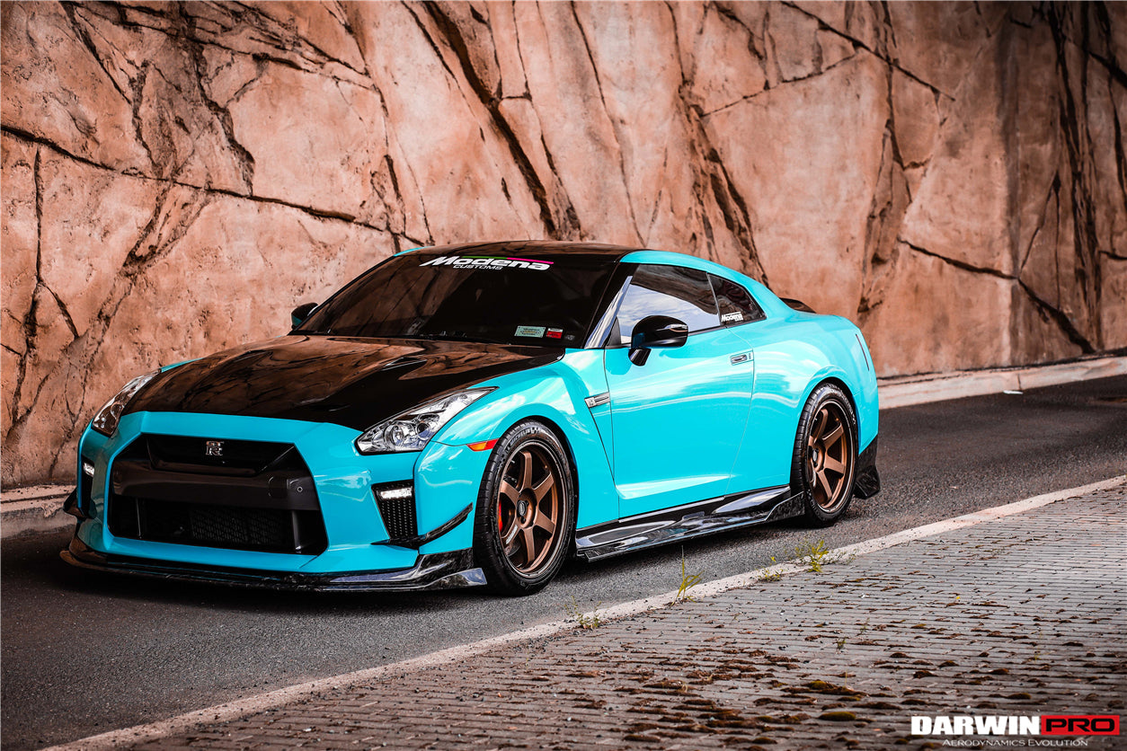 Faldones laterales de fibra de carbono DarwinPRO para Nissan GTR R35 EBA BKSS (2008-2023)