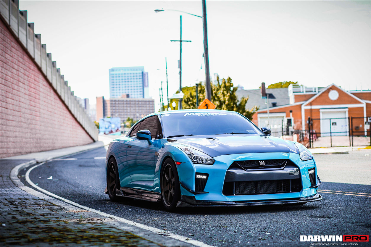 DarwinPRO 2017-2023 Nissan GTR R35 EBA BKSS Style Carbon Fiber Front Lip